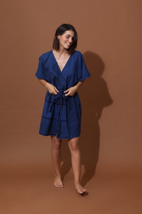 GEMMA BLUE KIMONO