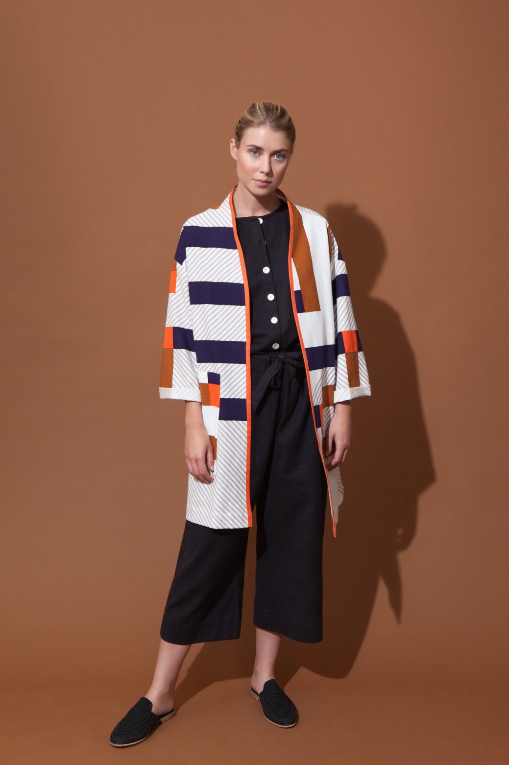 SKY BOLERO KHAKI NAVY KIMONO SKY BOLERO KHAKI NAVY KIMONO