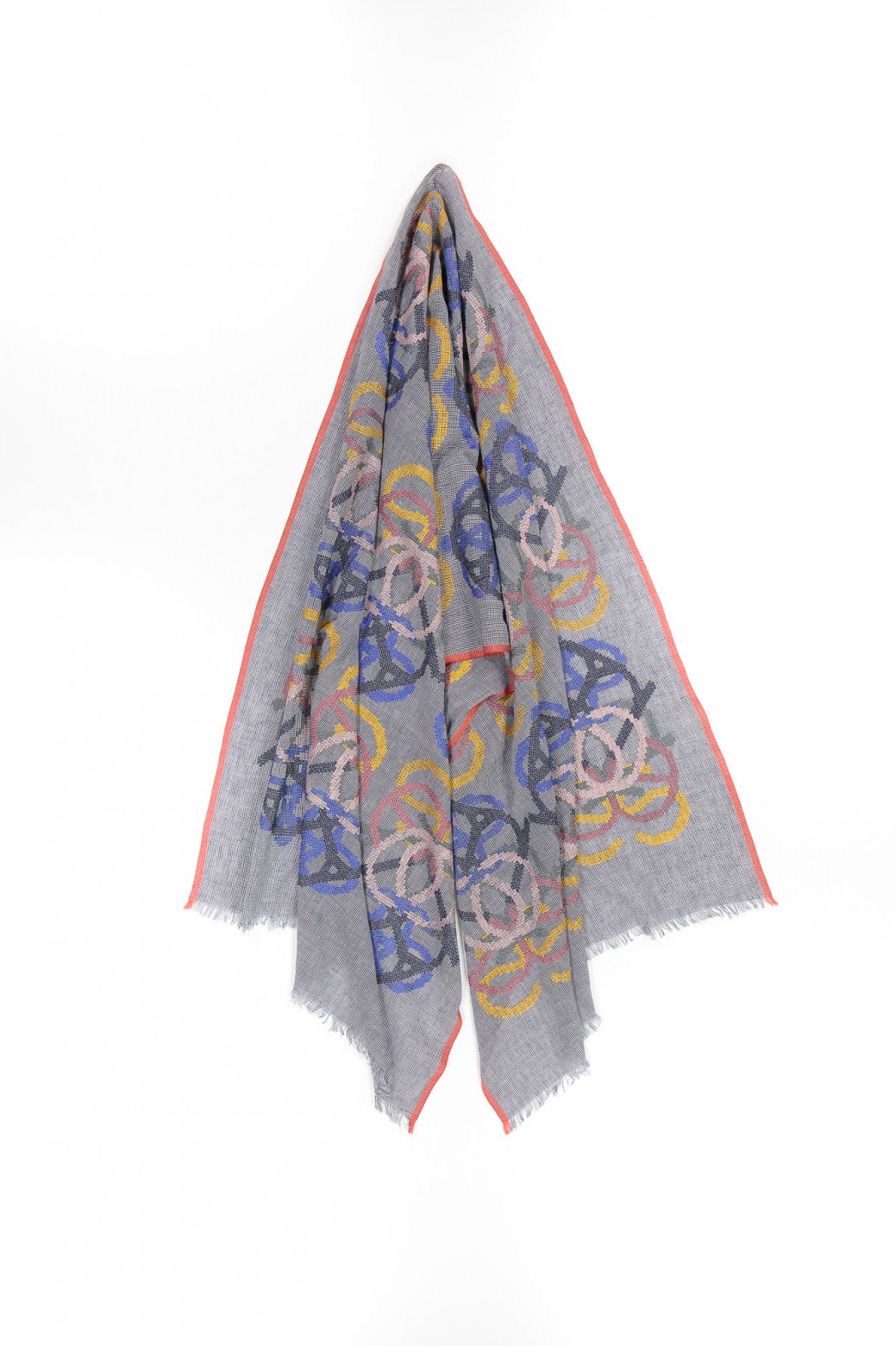 Foulard ALCHIMIEBleu Rose Foulard ALCHIMIEBleu Rose