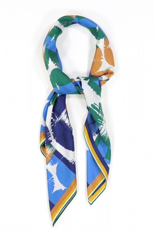 Foulard IDYLLE MAPOESIE Bleu