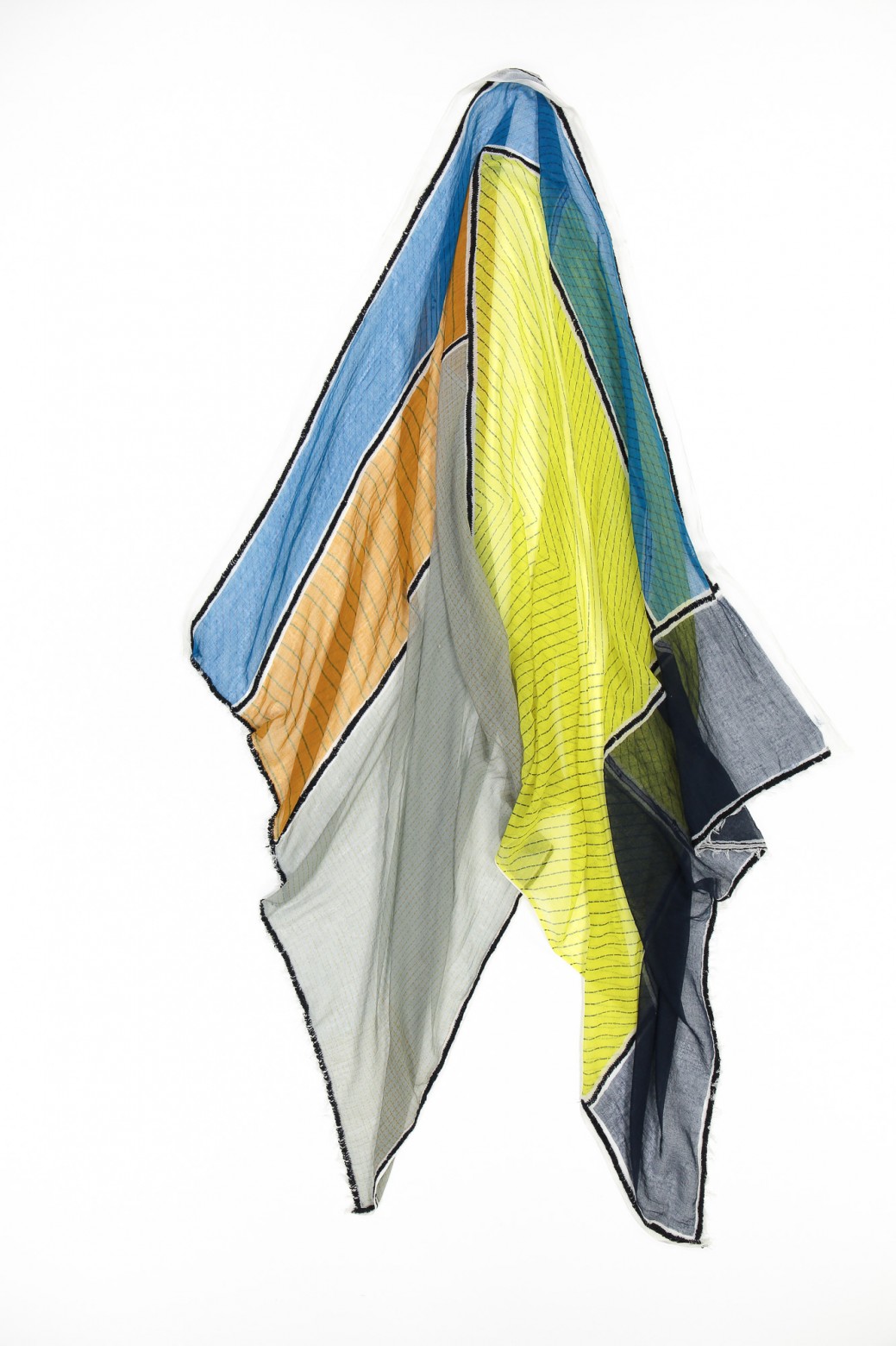 PATCHWORK SUN BLUE SCARF PATCHWORK SUN BLUE SCARF