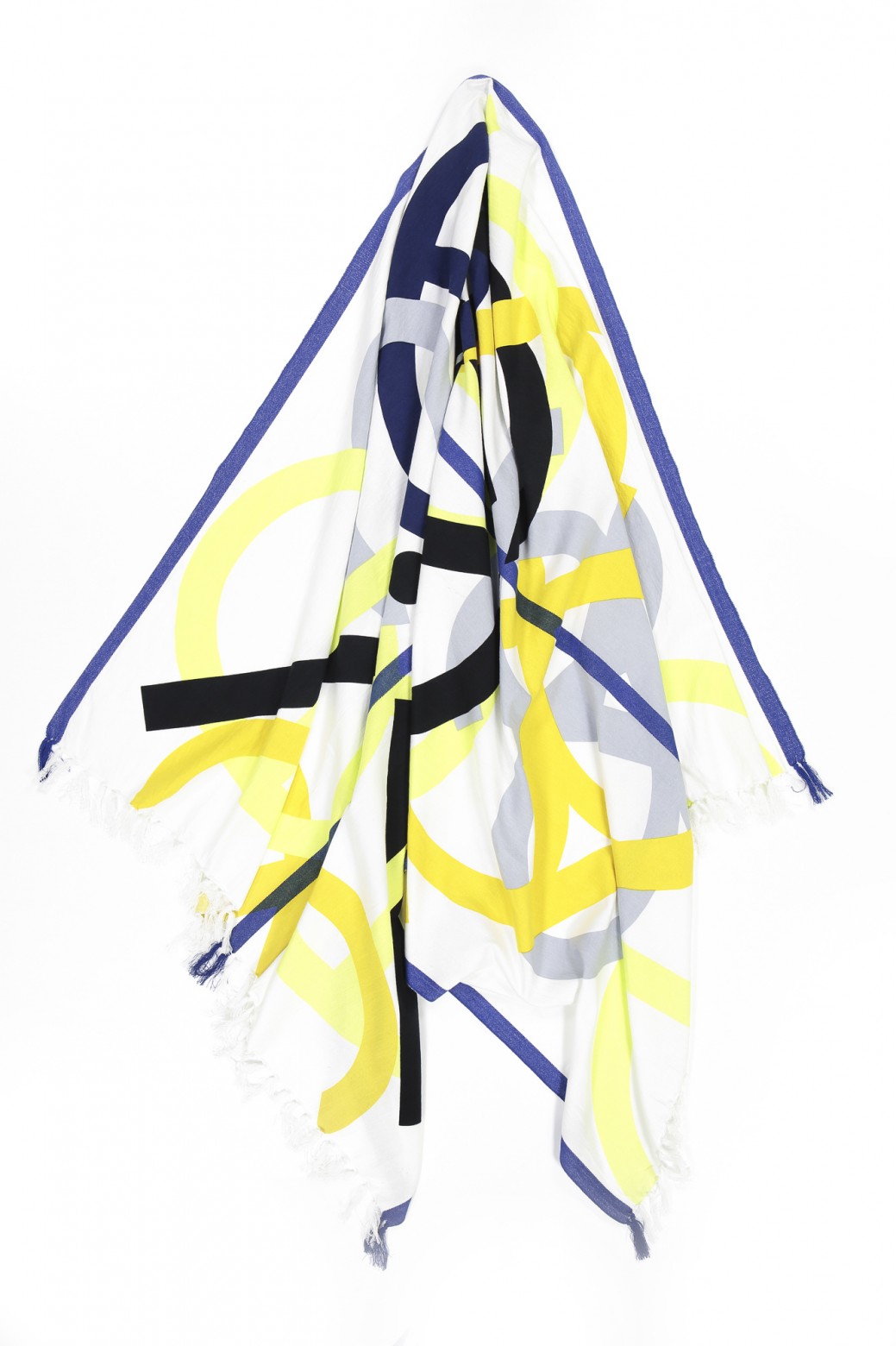Fouta PRELUDE Jaune Noir Fouta PRELUDE Jaune Noir