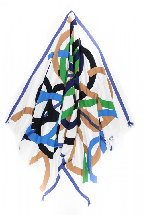 Fouta PRELUDE Bleu Vert