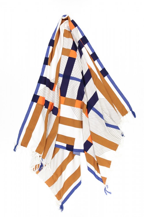 Fouta BOLERO MAPOESIE Kaki Marine