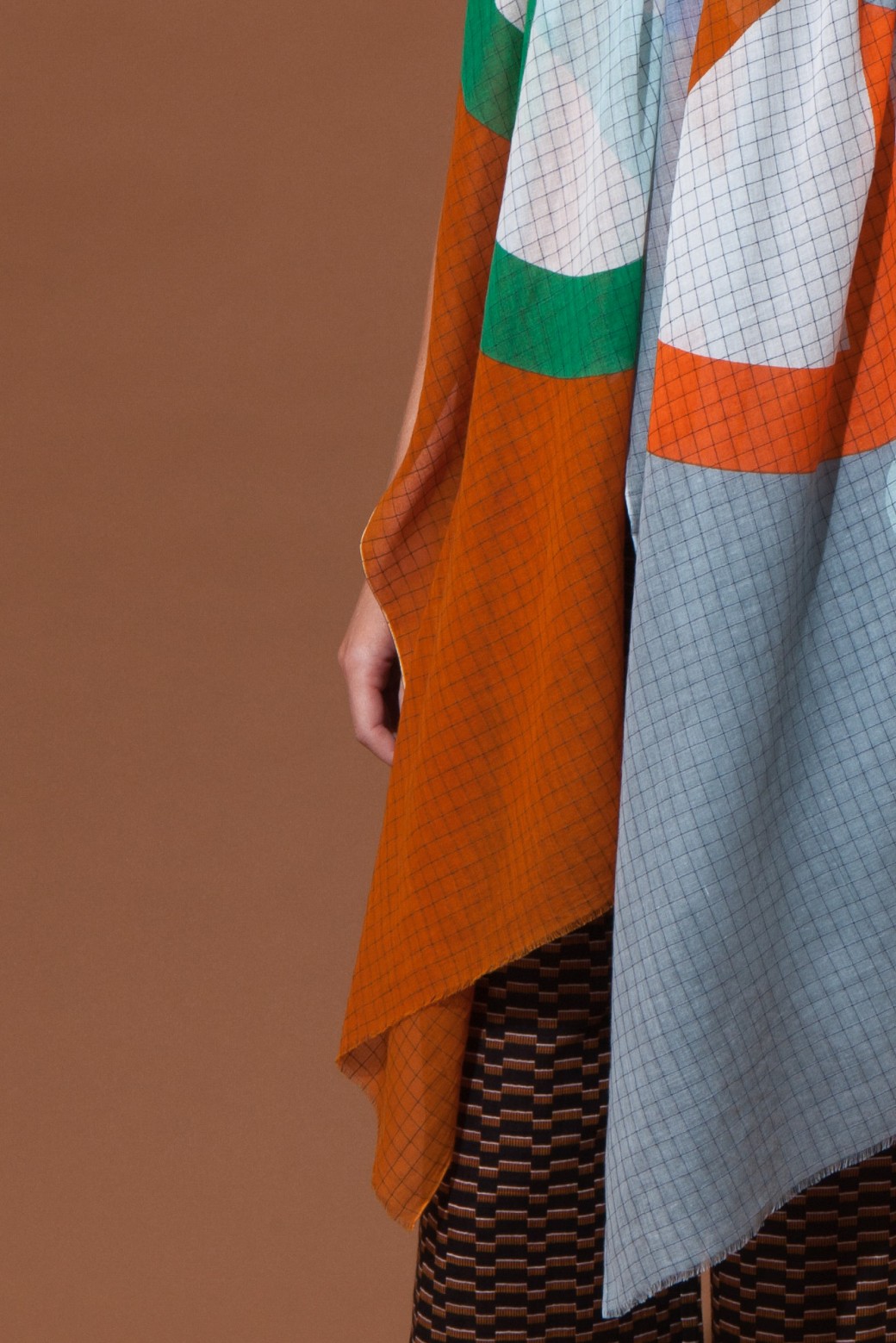ICONE TAN GREEN SCARF ICONE TAN GREEN SCARF