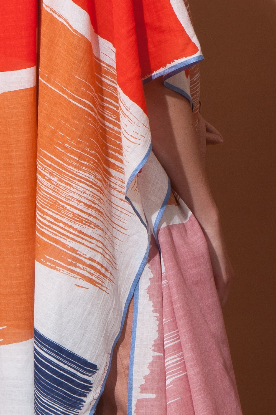 Foulard GOUACHE Corail Foulard GOUACHE Corail