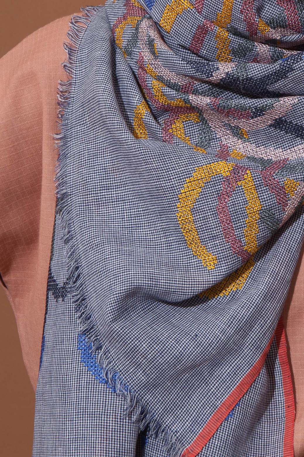 Foulard ALCHIMIEBleu Rose Foulard ALCHIMIEBleu Rose