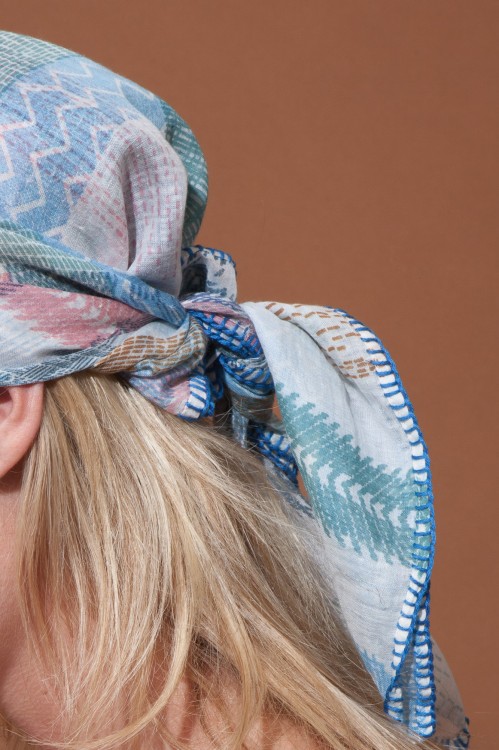 Foulard PLUMETIS Bleu