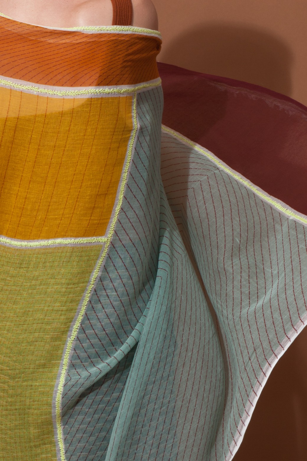 PATCHWORK JADE SUN SCARF PATCHWORK JADE SUN SCARF