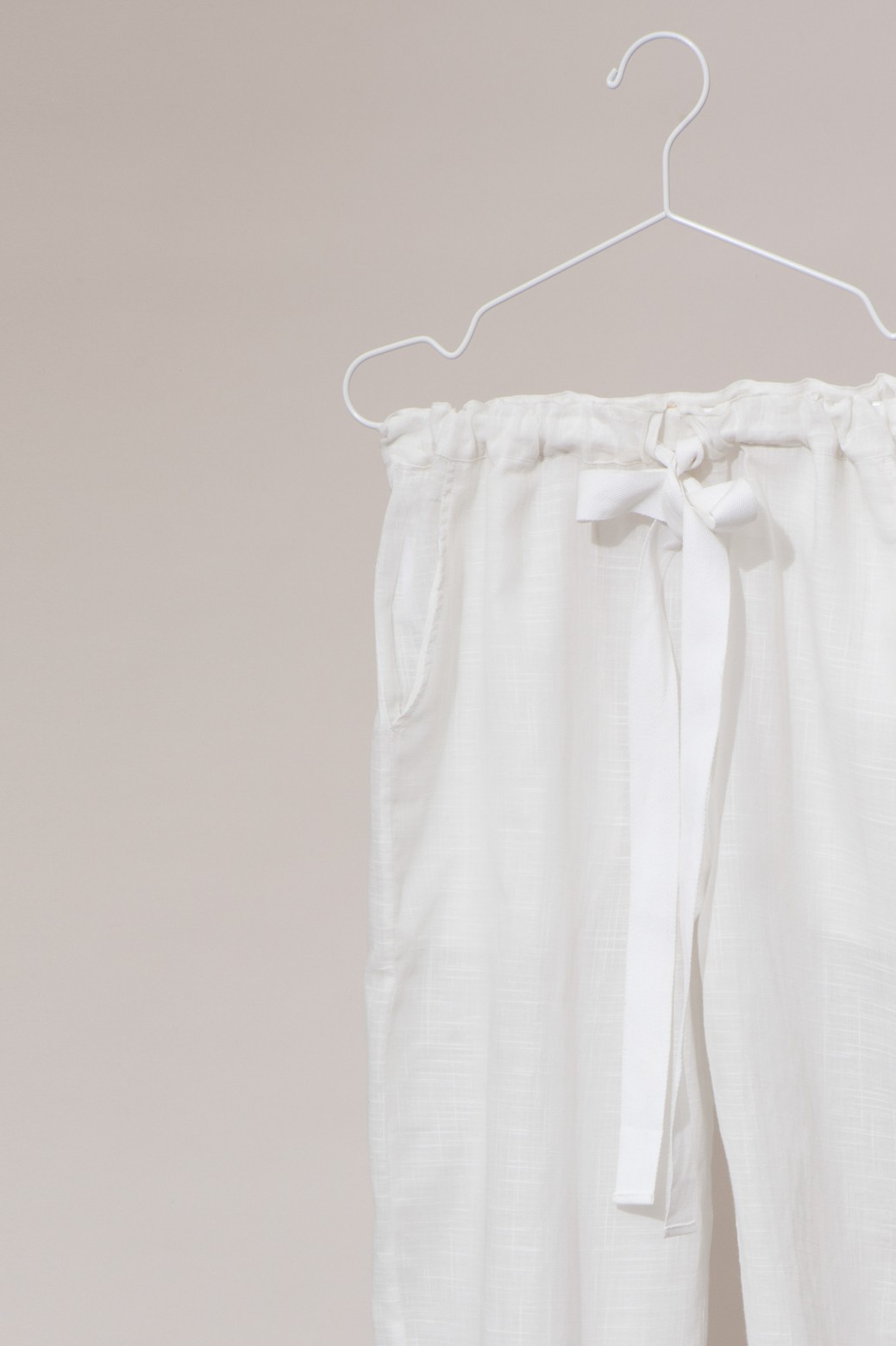 Pantalons COMORE MAPOESIE Uni White Pantalons COMORE MAPOESIE Uni White
