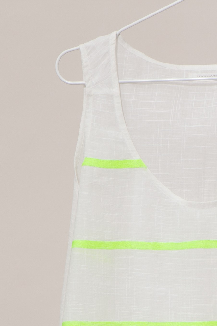 PACIFIQUE EMBROIDERED LIME TOP PACIFIQUE EMBROIDERED LIME TOP