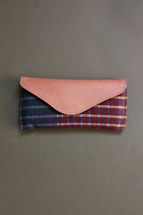 GRADIENT GREEN PINK GLASSES CASE