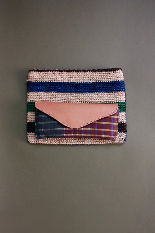 GRADIENT GREEN PINK GLASSES CASE
