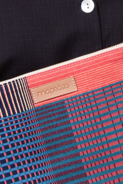 Pochette L GRADIENT Marine Rose