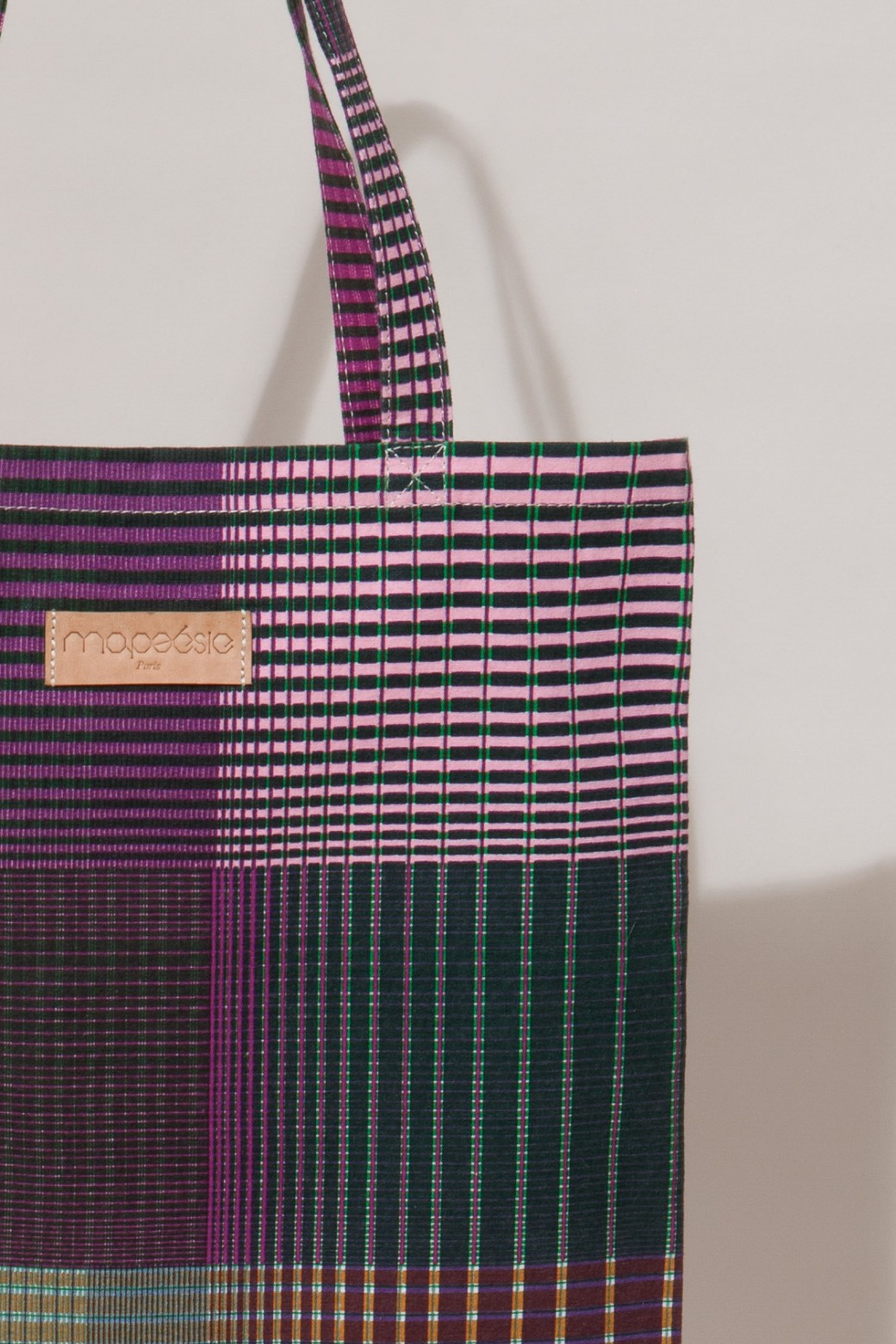 GRADIENT GREEN PINK TOTE BAG GRADIENT GREEN PINK TOTE BAG