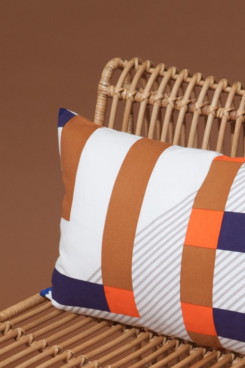 Housse de coussin BOLERO MAPOESIE Kaki Marine