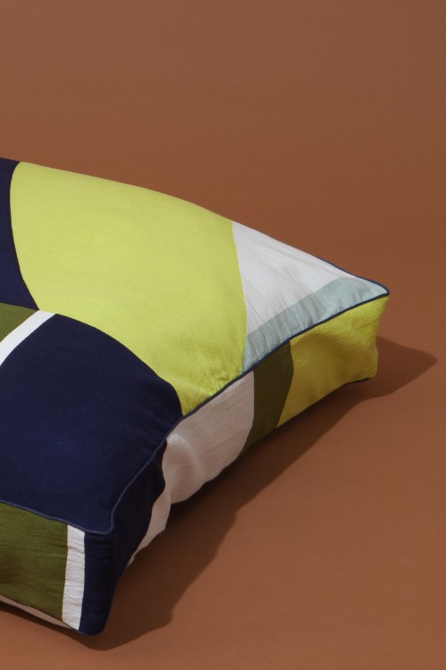 Housse de coussin de Sol VISION MAPOESIE Kaki