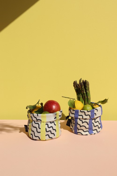 VAGUES LIME TABLE RUNNER MAPOÉSIE x JEAN VIER
