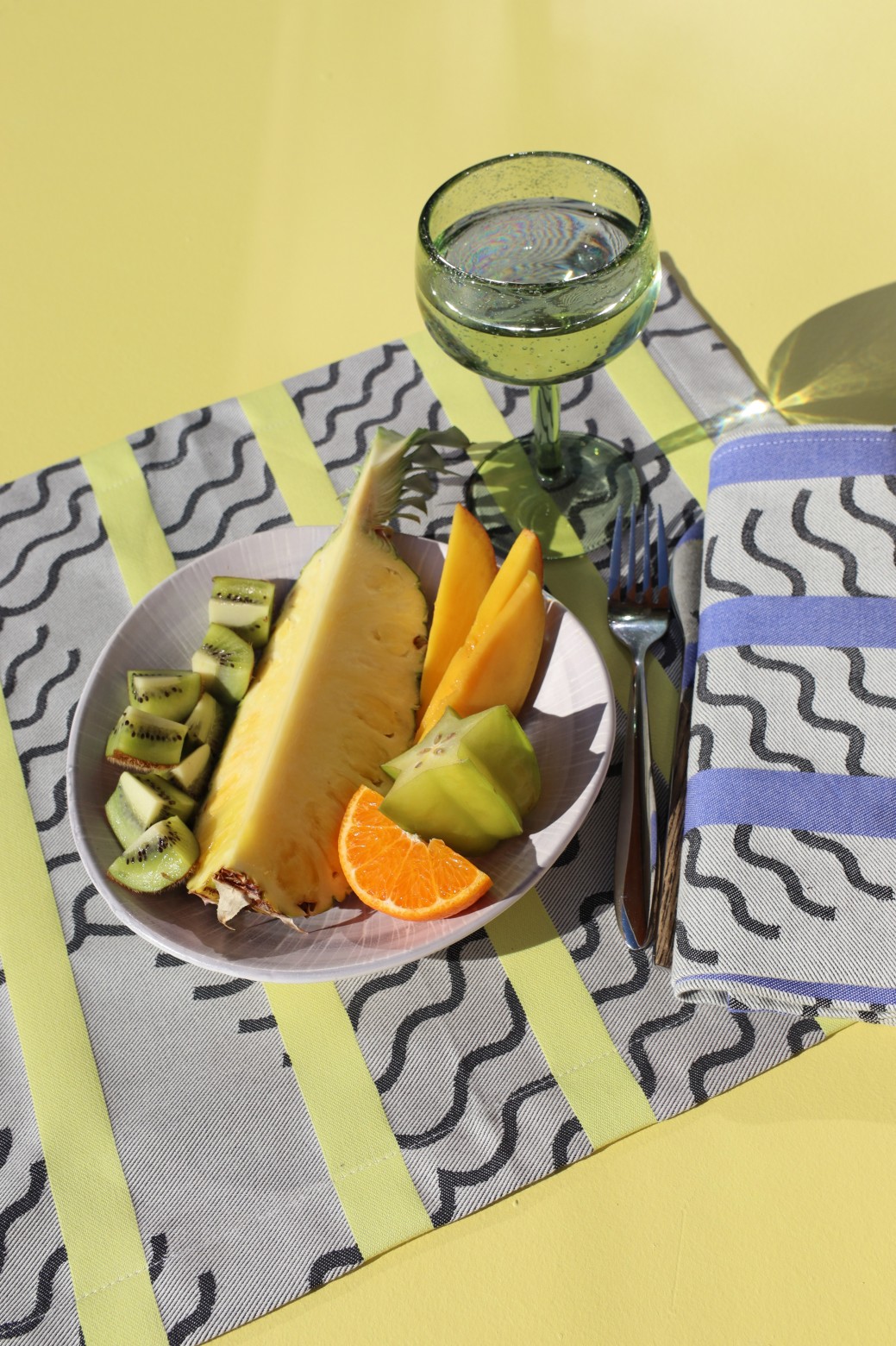 VAGUES LIME KITCHEN APRON MAPOÉSIE x JEAN VIER VAGUES LIME KITCHEN APRON MAPOÉSIE x JEAN VIER