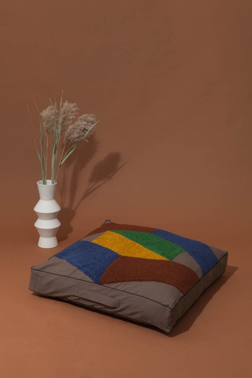 ODILE KHAKI LONG CUSHION COVER