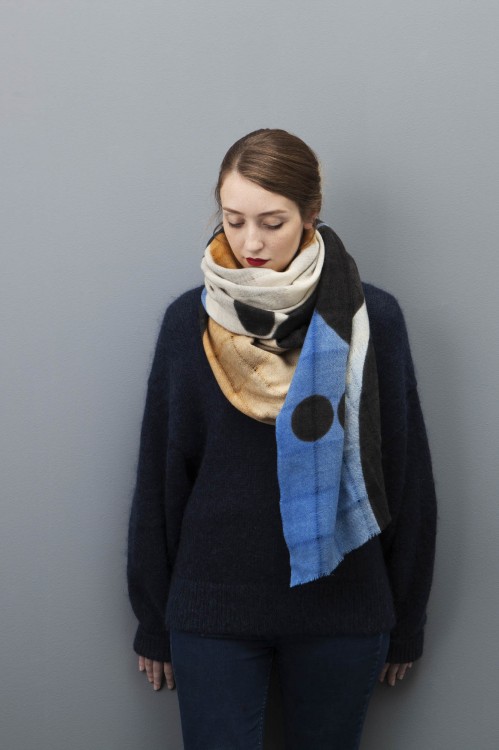 JARDIN BOTANIQUE BLUE SCARF