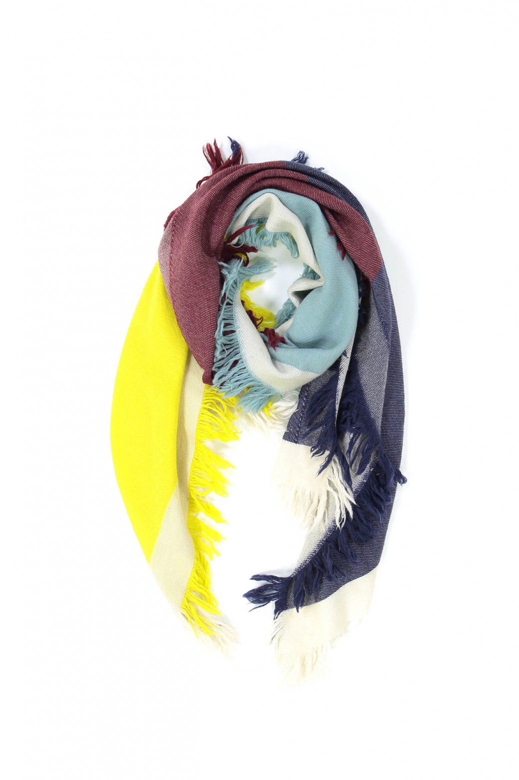 SUSIE YELLOW AND BLUE SCARF SUSIE YELLOW AND BLUE SCARF