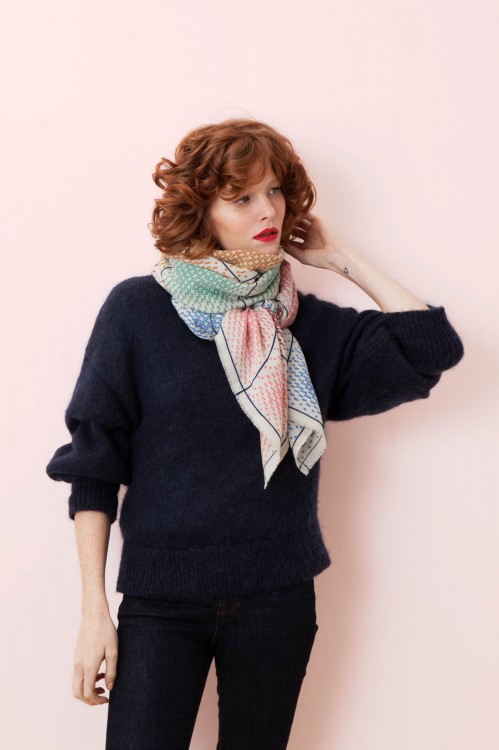 MONTRESOR BURGUNDY SCARF