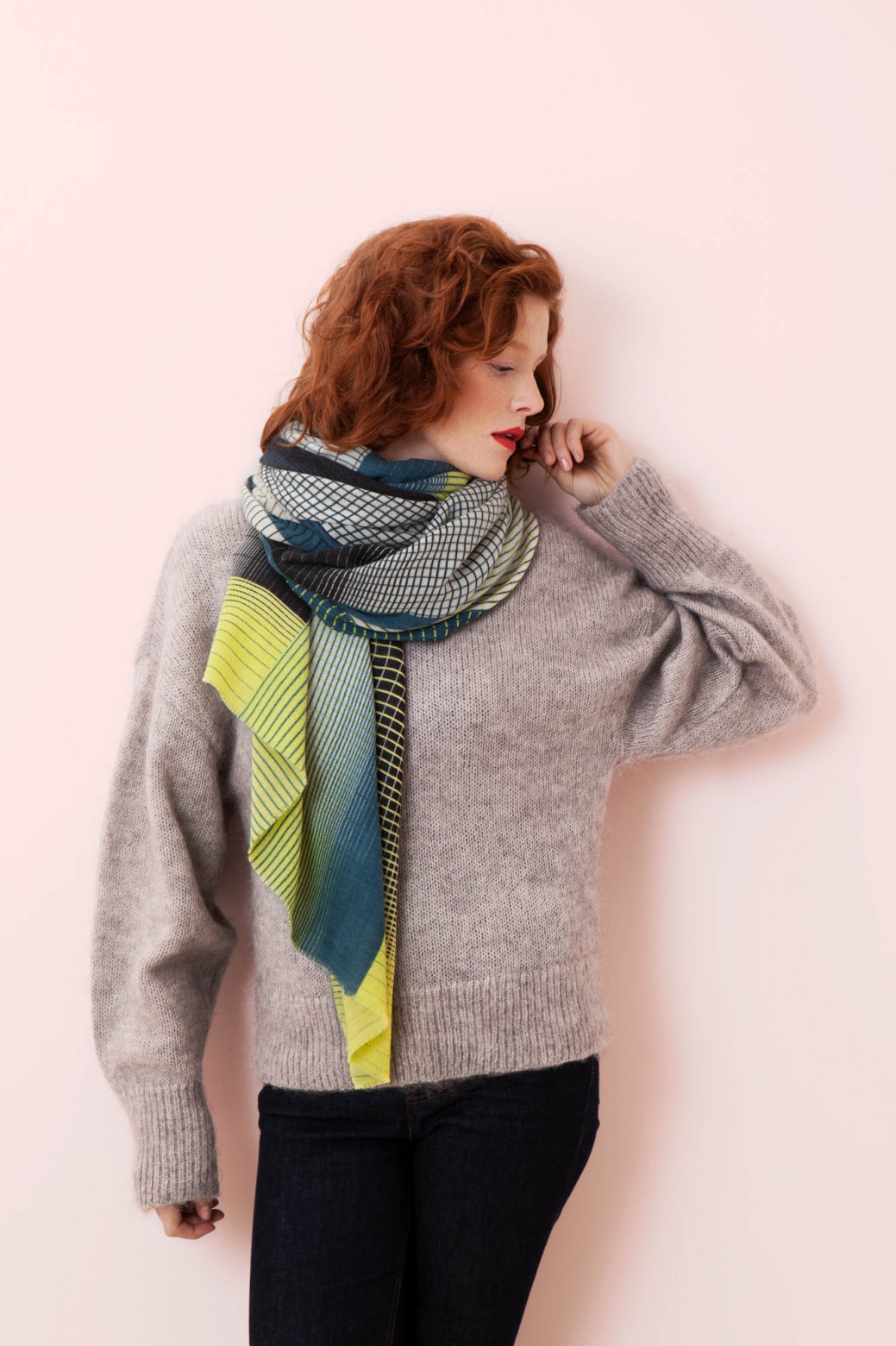 YVONNE LIME SCARF YVONNE LIME SCARF
