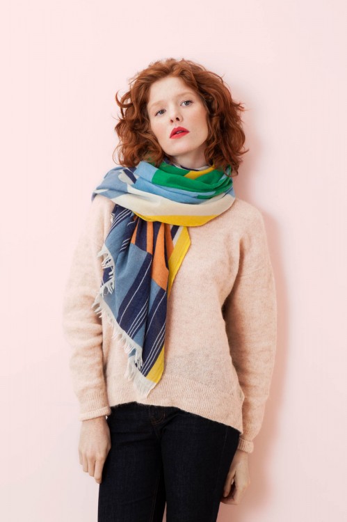WALLI YELLOW AND GREEN SCARF