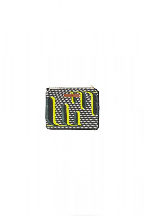 POCHETTE REFLET LIME PETITE