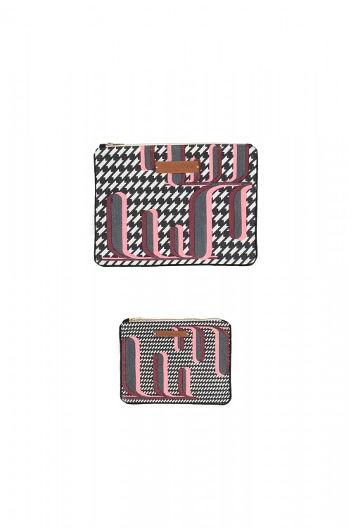 REFLET BURGUNDY BIG POUCH