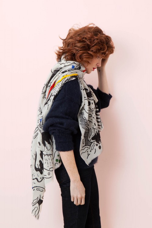 THE THING BLACK SCARF