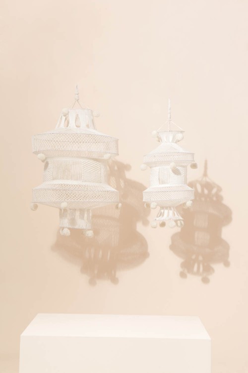 Suspension Bilbao MAPOESIE Naturel Petite