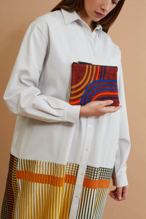 Petite Pochette Zen Acajou