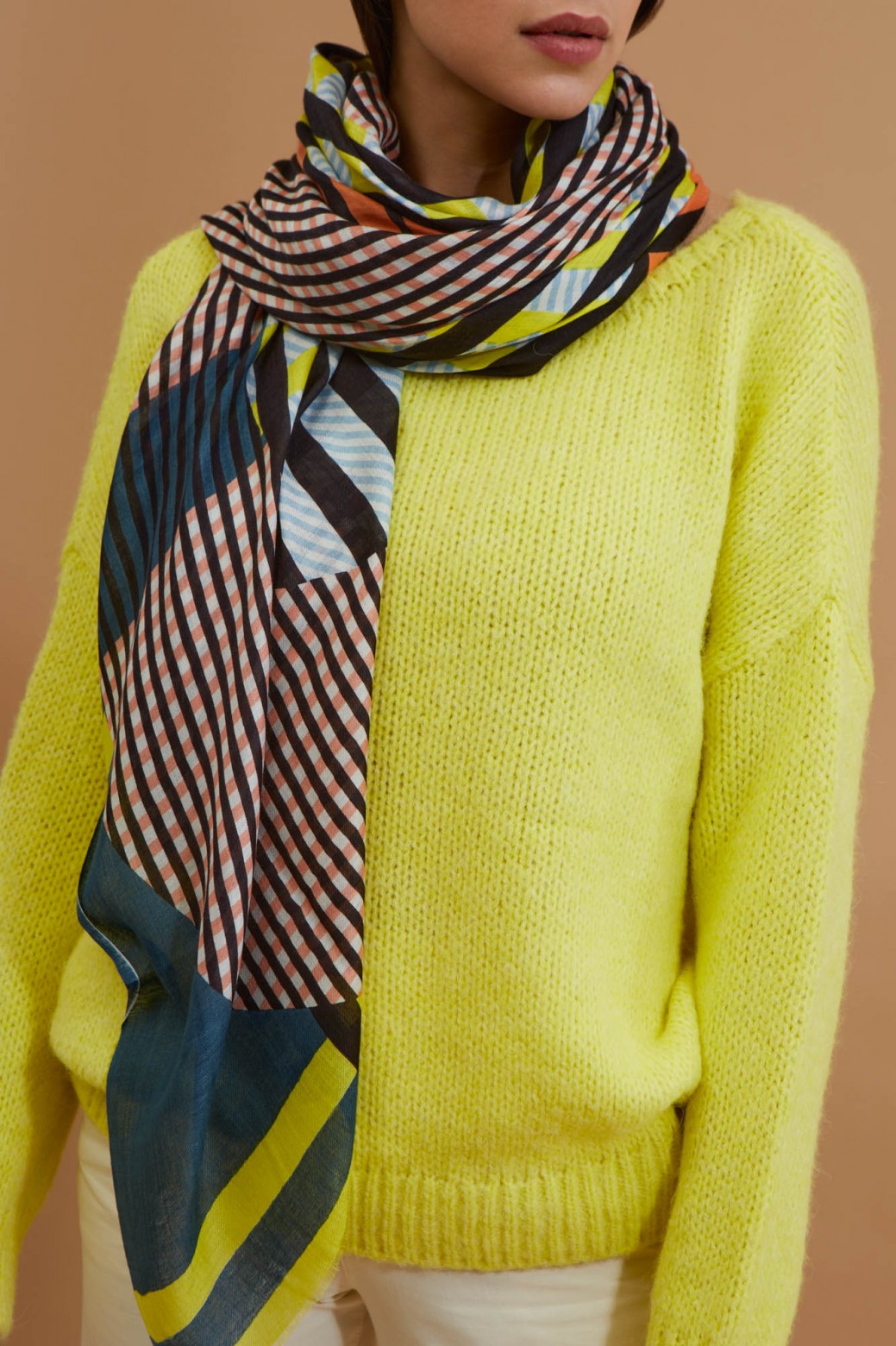 Domino Lime Scarf Domino Lime Scarf
