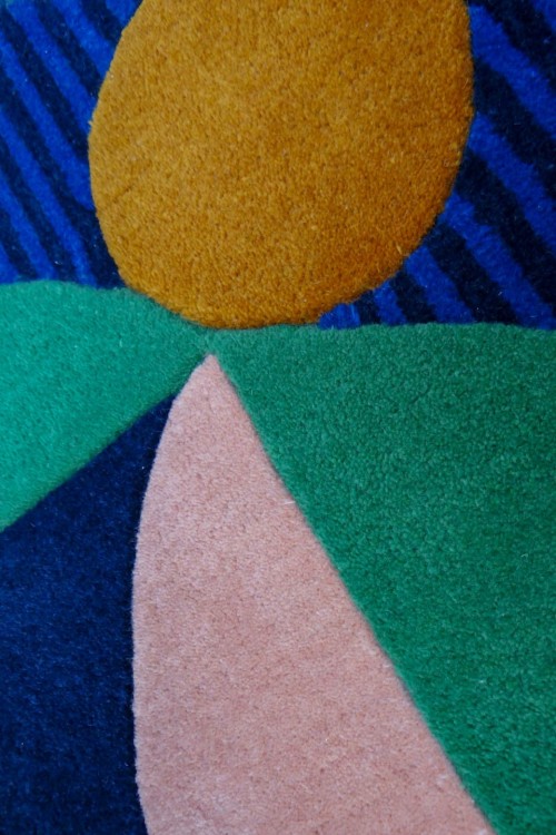 Tapis Coquillage Bleu