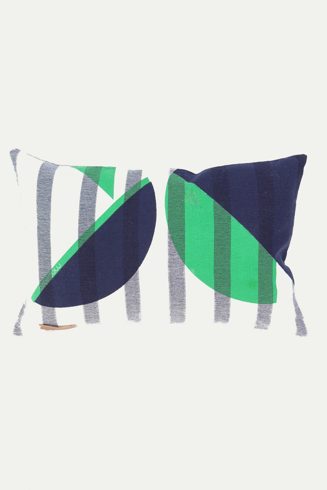 COCONUT MINT CUSHION COVER COCONUT MINT CUSHION COVER