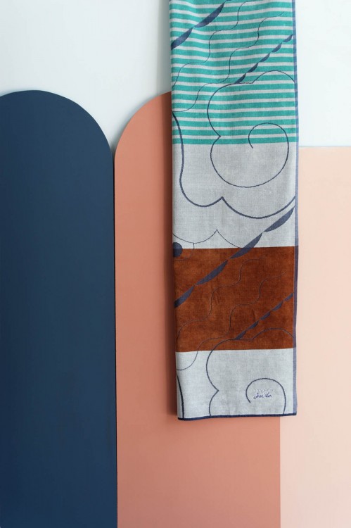 ARABESQUE TOWEL BLUE...