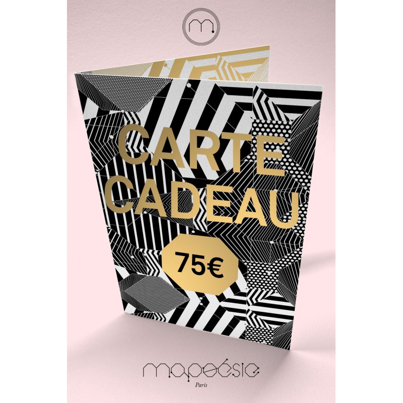 Carte cadeau Mapoésie 75 €