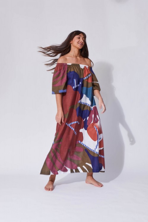 Palao Flore Brown Dress