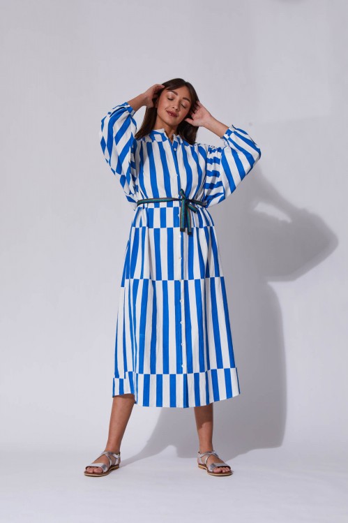 Eulalie Blue Dress