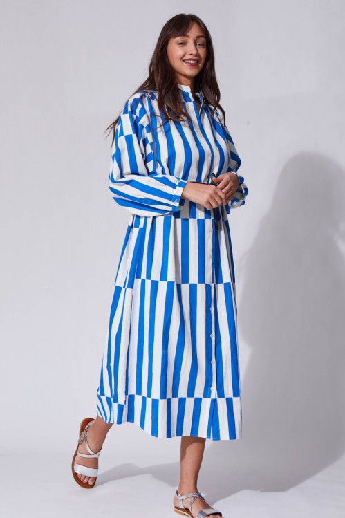 Eulalie Blue Dress