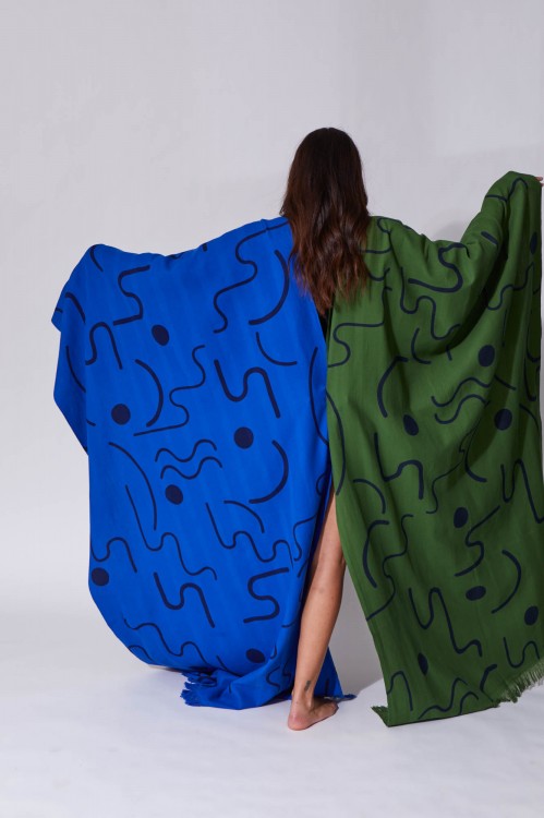 Dune Indigo Towel