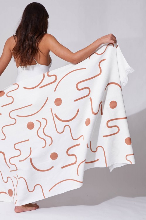 Dune White Towel
