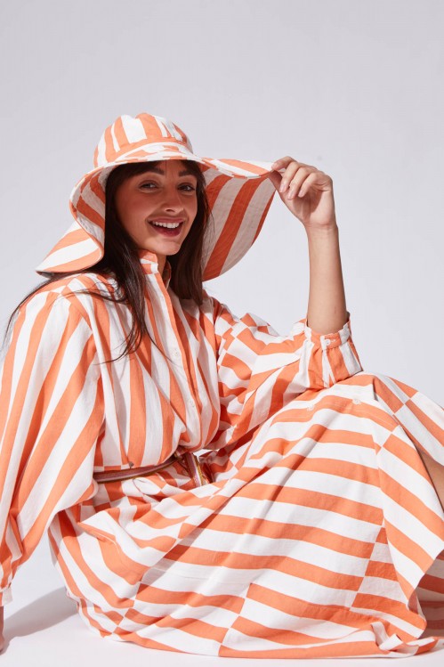 Mila Peach Floppy Hat
