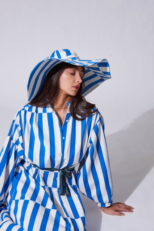 Mila Blue Floppy Hat