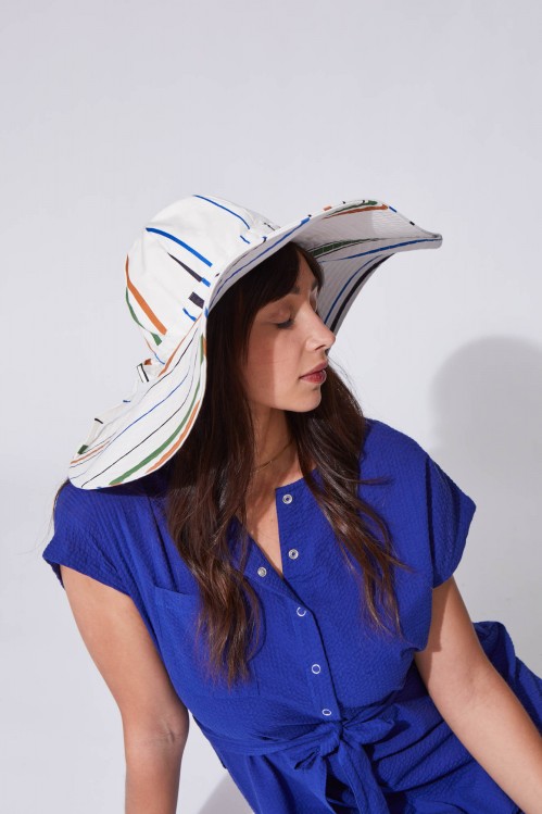 Mila White Floppy Hat