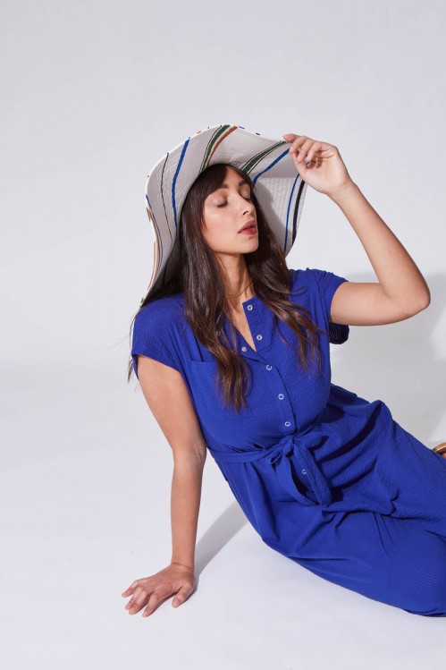 Mila White Floppy Hat