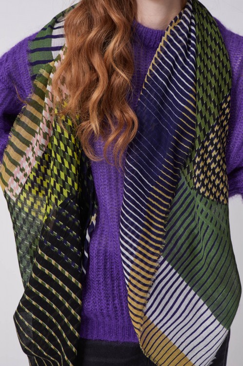 Foulard Totem Vert