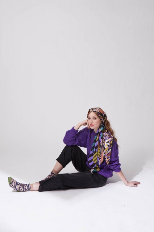 Foulard Telma Ocre